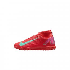 Nike Кроссовки для футбола ClubMercurial Superfly 10 Durable Lightweight Cushioning Mid-Top детские Ash Red/Aurora Green Kids'