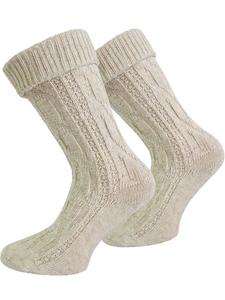 Normani Традиционные носки из льна натурального меланжа