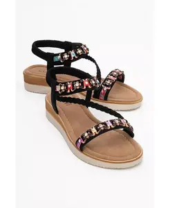 Сандалии с плетеными ремешками YUAN (женские) Prologue Shoes, черный