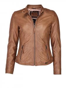 Кожаная куртка Mustang Jeannette, коричневый