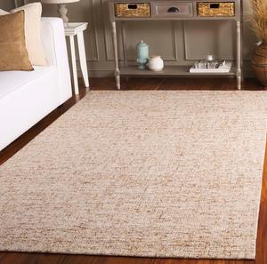 Ковер SAFAVIEH, 153 x 244 см, - коллекция Abstract - Light Brown & Ivory, ручная работа из шерсти, идеально для гостиной, спальни, столовой (ABT175T)