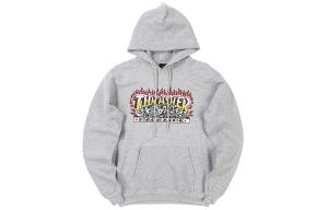 Thrasher Толстовка унисекс, серые, с капюшоном, утолщенные, плотные