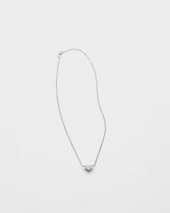 Кулон Eternal Gold - белое золото и выращенный в лаборатории бриллиант Prada, серебряный