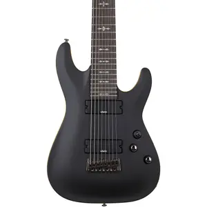 Электрогитара Schecter Guitar Research Demon-8 с 8 струнами, атласно состаренный черный