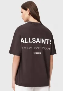 Футболка с принтом "подполье" Allsaints, Bottle Brown