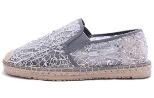 Эспадрильи женские серебристо-серые