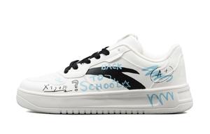 Расслабленная амортизация, износостойкие низкие кроссовки для скейтбординга unisex ANTA, белый