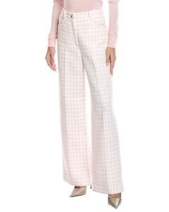 Твидовые брюки Sandro, розовый