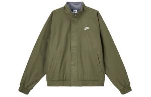 Nike Клубная куртка мужская средняя оливково-зеленая с белым, Medium Olive Green/White