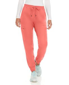 Женские медицинские брюки-джоггеры с семью карманами и эластичной тканью, растягивающейся в четырех направлениях Medichic, Coral