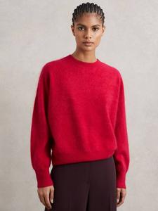 Свитер Misha Pure Cashmere с круглой горловиной Reiss, Red
