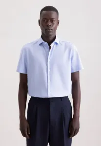 Деловая черная розовая рубашка Seidensticker, Blue