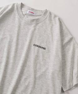 Футболка с коротким рукавом, унисекс, с вышивкой бренда Converse, из ткани Coolmax, пепельно-серый