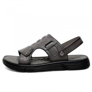 Dunnu Мужские пляжные сандалии черно-серые, цвет Gray