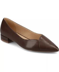 Женские балетки Carmin с острым носком Journee Collection, коричневый