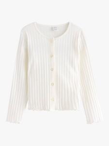 Детский кардиган из текстурированного хлопка Lindex, Light Dusty White