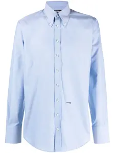 Рубашка с длинными рукавами и логотипом DSQUARED2, синий