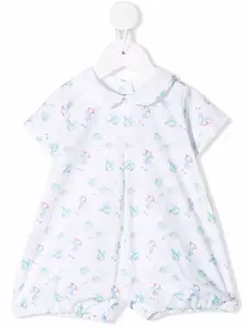 Ромпер с графичным принтом Siola, белый