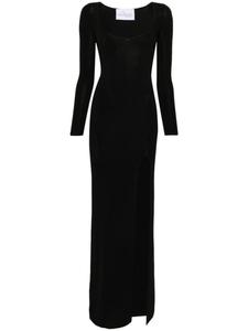 Ana Radu трикотажное платье с длинными рукавами, черный
