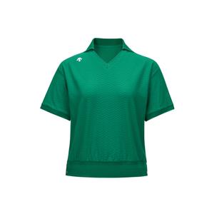 Футболка поло для гольфа женская DESCENTE, зеленый