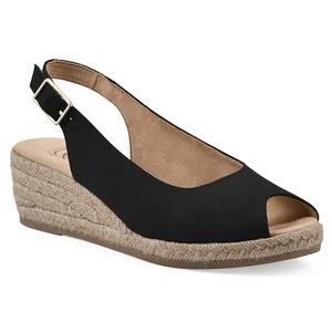 Эспадрильи на танкетке Maize White Mountain, black fabric