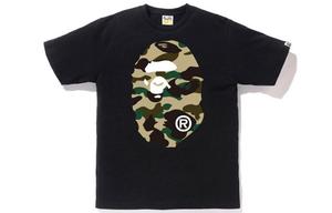 Футболка серии Ape Head унисекс A Bathing Ape, черный/оранжевый