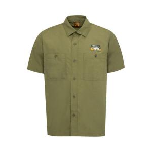 Рубашка Human Made Nylon Short-Sleeve Shirt, Olive Drab