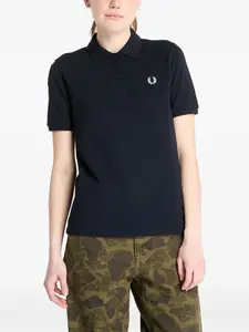 Рубашка поло с вышитым логотипом Fred Perry, синий