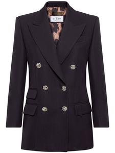 Philipp Plein двубортный шерстяной пиджак, синий