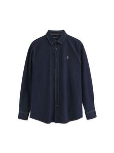 Рубашка на пуговицах классического кроя Polo Club, индиго