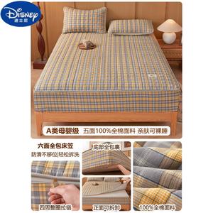 Disney Простыня на резинке 150х200 см, высота борта 10 см, ткань с одной стороны стеганая, цвет Huangtiao Ge