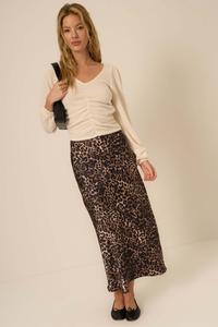 Топ Raina из шенилла с V-образным вырезом и сборками спереди PROJECT SOCIAL T, Eggnog