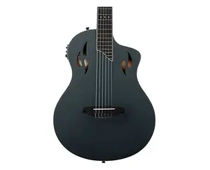 Ortega Guitars RTPSTD-SBK TourPlayer Thinline A/E Nylon - Сатиновый черный
