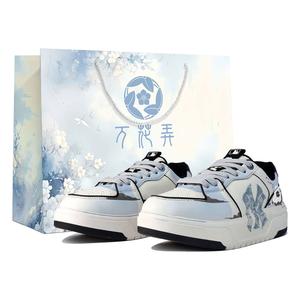 MLB Кроссовки с низкой подошвой, устойчивые к истиранию, унисекс, белые, с толстой подкладкой