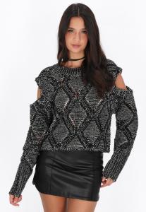 Джемпер myMo ROCKS Jumper, Black Offwhite/Black