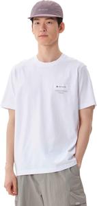 Мужская футболка Snow Peak GS-S25MMFTS24 с нашивкой и коротким рукавом, белый