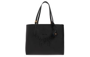 Сумка через плечо Embossed Leather, средний размер, женская, черная MCM, Set (Bag+Dust Bag)