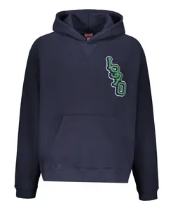 Хлопковая толстовка с капюшоном, регулируемым кроем. Kenzo, синий