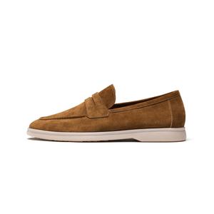 TRUFFAUT Мужские лоферы на мягкой подошве с бахромой и вентиляцией, цвет Gold Brown (A482)