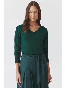 Свитер Клеш темно-зеленого цвета TATUUM