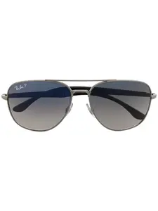 Солнцезащитные очки в квадратной оправе Ray-Ban, серебяный