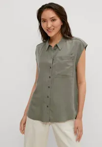 Топ mit überschnittenen schultern Comma Casual Identity, Khaki Green