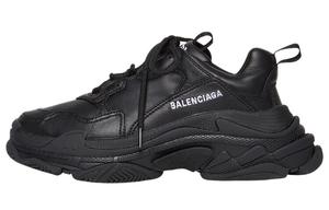 Кроссовки Balenciaga Triple S Synthetic Leather Triple Black Women's