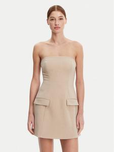 Коктейльное платье стандартный крой 59806DB Bardot, бежевый