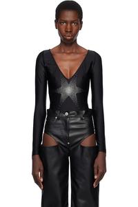 Боди с звездой Pushbutton, черный