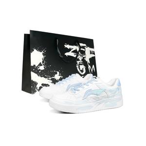 LINING Кроссовки для скейтбординга Pontoon Boats, нескользящие, износостойкие, дышащие, с низким верхом, мужские, сине-зеленые