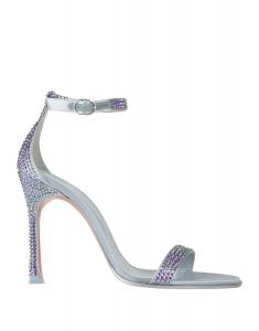 Сандалии Amina Muaddi, небесно-голубой