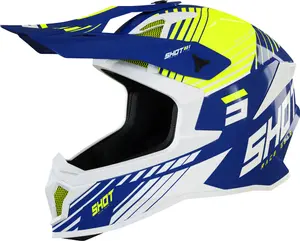 Мотокроссовый шлем Shot lite fury, Blue/Yellow