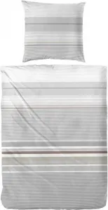 Постельное белье Satin Grey White Striped Sizes: 155x220 см + 80x80 см Hahn