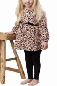 Комплект из туники и леггинсов для девочки в леопардовом цвете mudpie